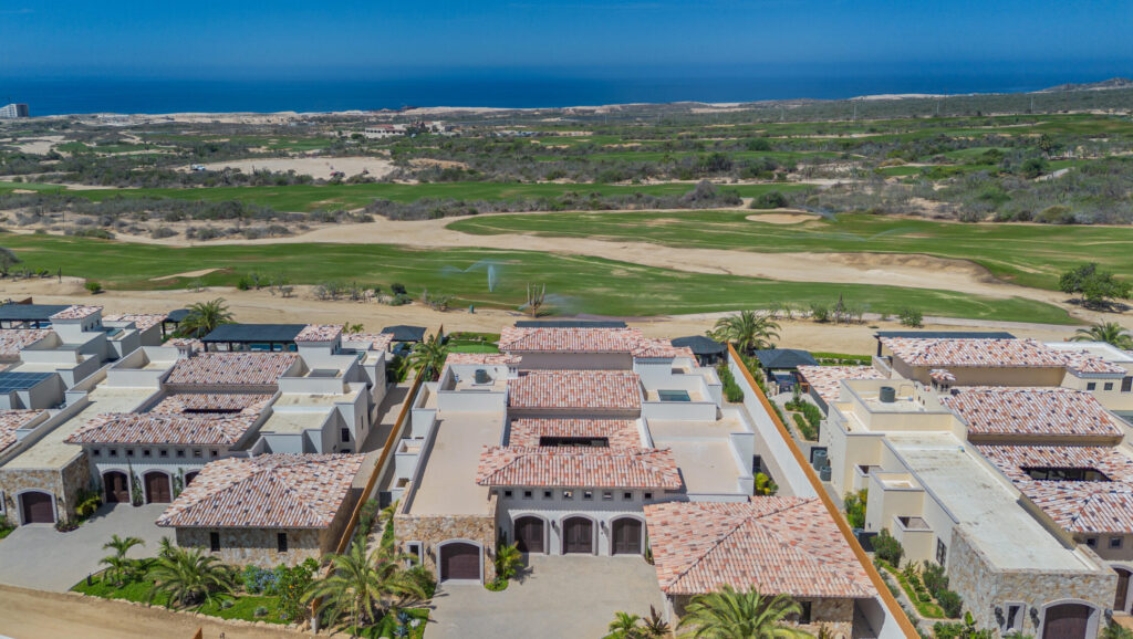 Los Cabos Las Tunas The Nacuii Residence is a refined luxury home crafted to exceed the expectations of even the most discerning buyer. Nestled on a generous and private 3,000 m² lot (0.73 acres), it's just a short, effortless stroll to the untouched, sandy shores of Las Tunas — perfect for enjoying the serene coastal landscape and dramatic sunsets. The home offers a thoughtful layout with 3 spacious bedrooms, a separate studio, a cozy TV lounge, and 6 full bathrooms, including two principal suites, a guest room, a detached studio, and a dedicated media or family room. Expansive sliding glass doors invite natural light throughout the interiors while showcasing tranquil garden – #34 Diamante Casa Cardonal Villas, Pacific, BS