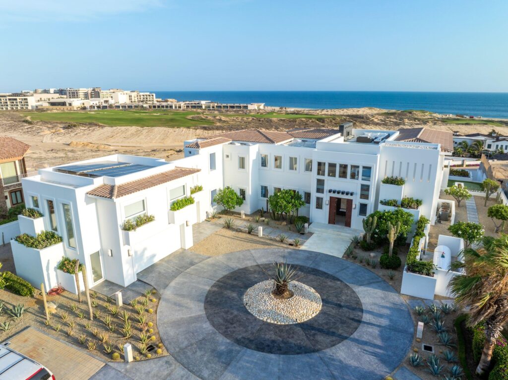 Los Cabos Beach Estates Luz de Diamante is perfectly situated just a short walk from the beach and nestled within the prestigious Diamante community positioned between the 5th and 16th holes of the Dunes Course designed by Davis Love III. Spanning approximately 20,000 sqft, this magnificent residence, built in 2017, seamlessly blends modern design with Mexican accents. The estate boasts four spacious master bedrooms, each providing stunning ocean – Beach Estates, Pacific, BS