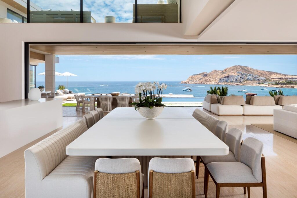 Los Cabos Section 18- Horizontes Custom Home with Top Brands:White Oak Flame Carpentry.Aluminum Frame Hurricane Proof Insulated Windows with built-in Shutters.Duravit (German).DORNBRACHT Fixtures (German).M-Code Bath Fixtures (UK).Buster & Punch Door Hardware (UK).Flos Custom Lighting (Italian).CRESTON Automated Light, Audio & Video Control.Mitsubishi TVRA Units.BINOVA (Italian) Custom Kitchen with SubZero and Wolf Appliances.Water UV System by BWT (German).CISCO WiFi System.Water Heating by RINAHI.PENTA AIR Pool & Spa System.Weatherproof Fire Pit. – Chileno Point 106, Cabo Corridor, Cabo Corridor, BS