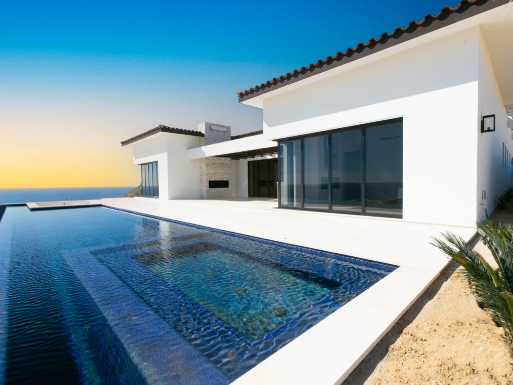 Los Cabos Copala Lot 40 is a stunning two-story residence featuring dual primary suites on the upper level, offering expansive Pacific Ocean – Lot 40 Cielo Marbella, Pacific, BS